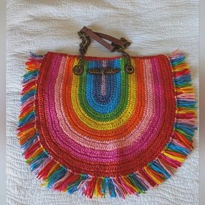 Kurt Geiger Chelsea Raffia Tote